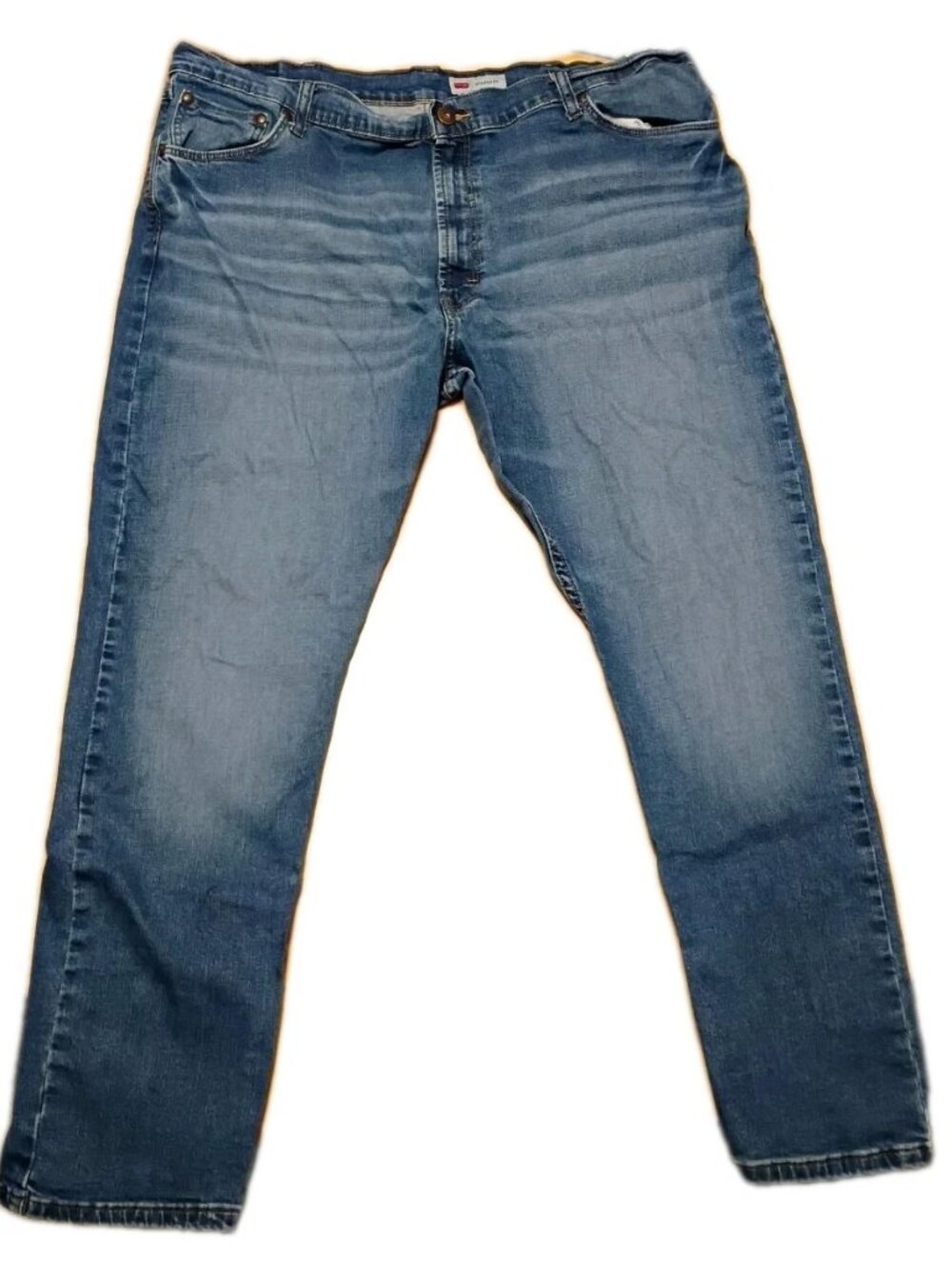 Wrangler Men's Athletic Fit Blue Jeans, Size 42x30 , 11" Rise, 40"Out ,28"Inseam